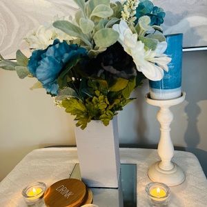 Hand painted acrylic vase